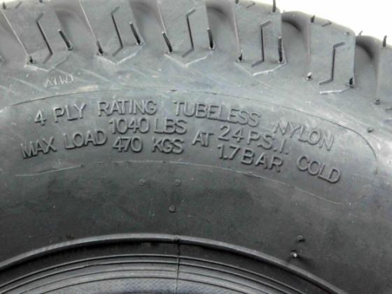 18x9.5-8 MASSFX, 18x9.5-8, Go-Kart, Tires, Max Load