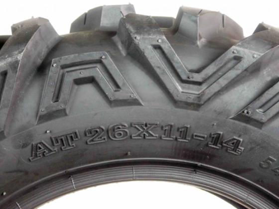 MASSFX 26x11-14 MASSFX 26x11-14 Single ATV Tire Durable 6-Ply 1/2