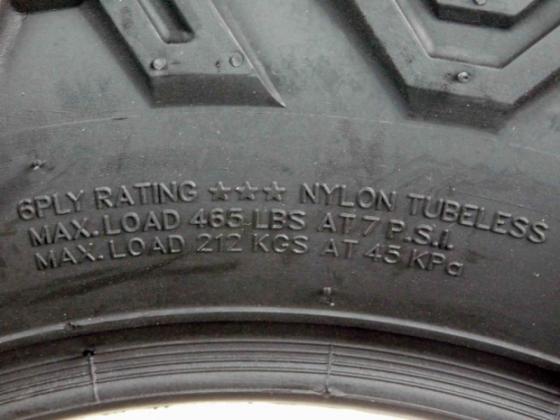 MASSFX 26x11-14 MASSFX 26x11-14 Single ATV Tire Durable 6-Ply 1/2